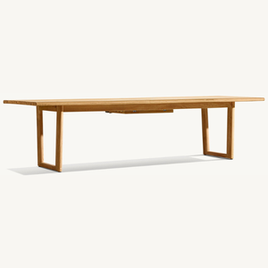 Mesa de madera de teca en oferta, con estilo moderno y sencillo, bonita forma rectangular y duradera para uso en exteriores. - Product Image 3