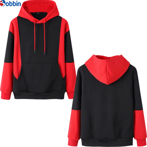 Sudaderas con capucha personalizadas con bloques de color, estilo urbano, de algodón, a la moda, para hombre, diseño personalizado, para otoño e invierno. - Product Image 1