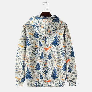 Sudaderas con Capucha Sublimadas para Hombre, 100% Algodón, Transpirables y Duraderas, con Logotipo Personalizado, Precio al por Mayor, Corte Holgado, Tela de Felpa - Product Image 3