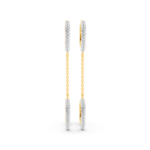 Boucles d'oreilles en or massif 14K 9K 10K 18K avec diamants de laboratoire certifiés IGI, fabricant de bijoux fins éthiques RJC ODM OEM, vente en gros EA501899 - Product Image 1