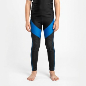 Pantalones de Compresión MMA para Niñas, Diseño Color Block, Ajustados, Elásticos, de Spandex y Nailon, Ropa de Artes Marciales Mixtas, Leggings Infantiles - Product Image 2