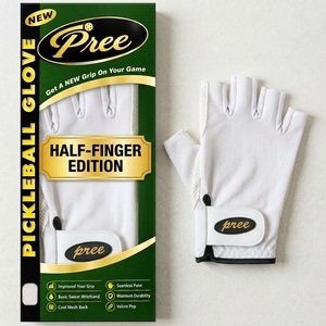Guantes de Pickleball Personalizados ODM OEM, sin Dedos, Antideslizantes, Transpirables, de Poliéster/Algodón, con Correa Ajustable para la Muñeca - Product Image 4