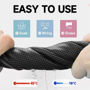 Superfibra morbido traspirante asciugamano sportivo 4 Pack raffreddamento del collo palestra Yoga Fitness esercizio Golf più attività all'aperto senza spedizioni - Product Image 2