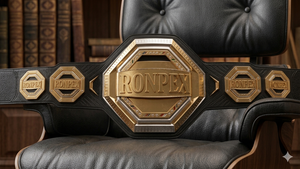 2025 Custom Design Championship Wrestling Belts Ronpex International RI-2605 Sialkot Pakistan 4mm Zinc <b>Plates</b> Leather Strap - Product Image 3