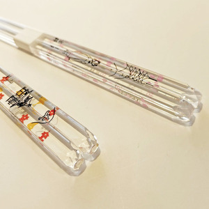 Baguettes japonaises transparentes Design de Kyoto/Tokyo Réutilisables et lavables au lave-vaisselle - Product Image 3