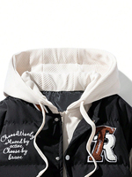 Veste matelassée en toile pour homme, mode d'hiver, haute qualité, effet bulle brillant, réversible, imperméable, streetwear, personnalisable, pas cher