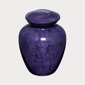 Lavender comfort keepsake cremation urn <b>small</b> memorial ashes <b>container</b> soothing decorative design - Product Image 1