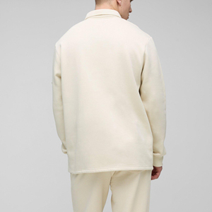 Polo de alta calidad para hombre, 100% algodón, corte holgado, color gris sólido, impresión digital personalizable, transpirable y de secado rápido. - Product Image 3