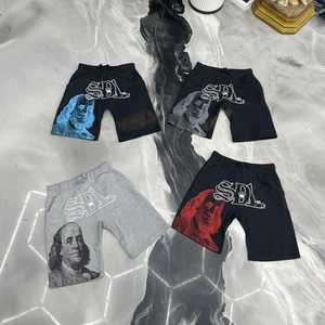 High Quality Custom Sdl Shorts Embroidery Logo Fleece Blank Oversized Casual Running Sport Jogger Shorts for Men - Product Image 1
