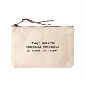 Lovely Heart Pattern Canvas Cosmetic <b>Bag</b> with Zipper Closure No Handle Portable & Durable - Product Image 4