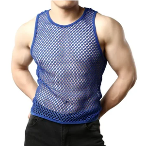 Wholesale OEM Service Lightweight <b>Running</b> Square Collar Quick Dry Tank Tops For Men Black Color Sleeveless Club Singlet Shirt - Product Image 2