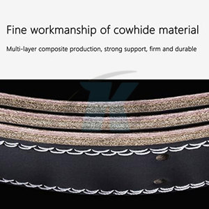 Ceinture de musculation de haute qualité, très vendue, avec logo personnalisé, tissu doux et respirant, pour hommes et femmes. - Product Image 4