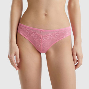 Culotte taille haute pour femme, grande taille, en coton, sans couture, respirante, string bikini taille basse, culottes pour femme, logo personnalisé - Product Image 1