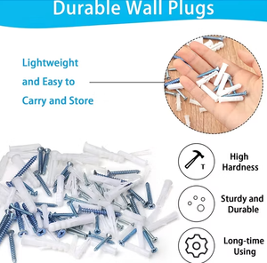 Plastic Anchor Wall Plug Fixing Anchor Wall Plug PE/PP Material Expand Plugs Plastic Wall Anchors With Screws - Product Image 5
