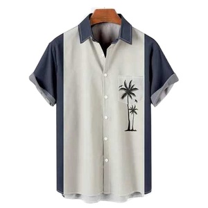 T-shirt d'été hawaïen 2026 de haute qualité, entièrement sublimé, résistant aux intempéries, imprimé vintage pour hommes - Product Image 1