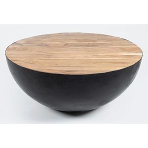 Handmade Midcentury Modern Coffee <b>Table</b> with Wood Top and <b>Iron</b> Frame Lightweight & Eco-Friendly - Product Image 3