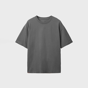 เสื้อยืดโอเวอร์ไซส์คุณภาพสูงสำหรับผู้ชาย ผ้าฝ้าย 100% หนานุ่ม พิมพ์โลโก้ได้ตามสั่ง คอทรงโอ ไซส์ใหญ่พิเศษ - Product Image 2