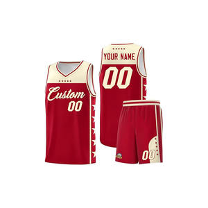 Maillot de basket-ball personnalisé de haute qualité, uniforme imprimé avec le nom de l'équipe, le numéro du joueur, sans manches, pour hommes et adultes, 100% coton - Product Image 4