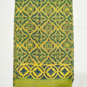 Custom Women's Indigo Floral Cotton Sarong Hand Block Printed <b>Beach</b> <b>Wrap</b> Soft Voile Fabric Summer Scarf Multi-use Pareo Dress - Product Image 2