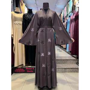 High Quality <b>Muslim</b> Women Beaded Abaya Kaftan Style Loose Fit with Premium Beads for Evening & <b>Wedding</b> Wear from Indian Supplier - Product Image 6
