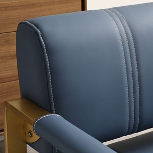 57.9\" Modern 2-Seater Loveseat <b>Sofa</b> <b>Small</b> Spaces Accent for Living Room Upholstery Faux Bonded Leather Modern 2-Seater Cou - Product Image 4