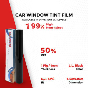 ROADPOWER Film Teinté Noir Foncé (1,5Mx30M) Série SPT pour Vitres Automobiles – Protection Solaire, Anti-UV et Anti-Rayures - Product Image 2