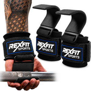 Ganchos Ajustables para Levantamiento de Pesas con Correas para las Muñecas para Entrenamiento de Fuerza y Ejercicios de Tracción, Equipo de Gimnasio al por Mayor, Suministro OEM - Product Image 1