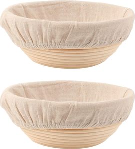 Eco Friendly Bread Proofing Basket Set Handmade Rattan Sourdough Banneton Basket <b>Baking</b> <b>Accessories</b> - Product Image 6