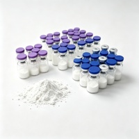 Poudre bleue de peptide de cuivre GHK Cu de haute pureté 99% WV |   Matières premières pour soins de la peau et cosmétiques (CAS 89030955)