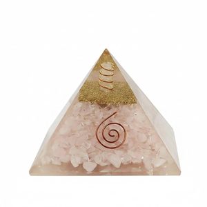 Chaîne Céleste Orgonite Écologique Gravée au Laser en Laiton, Pyramide Magnétique en Cristal pour l'Énergie Positive et l'Amour, Faite à la Main - Product Image 2