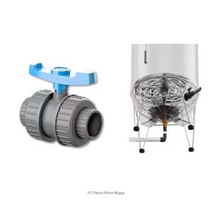 Vanne à boisseau sphérique double union en PVC de 1 pouce de haute qualité Penguin |   Soupape de reprise d'air durable 10 bars pour usage domestique et industriel OEM - Product Image 2