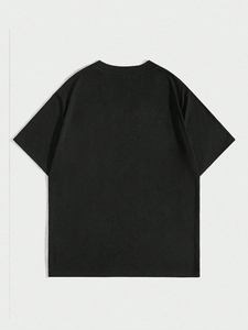 เสื้อยืดผู้ชายคุณภาพสูง ทรงโอเวอร์ไซส์ ครอปพอดีตัว ผ้าฝ้ายแท้ 100% น้ำหนัก 180 กรัม ขายดีที่สุด รับสกรีนโลโก้ - Product Image 2