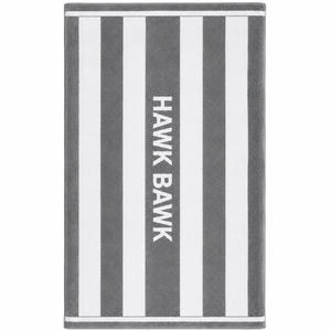 Serviette de plage classique à rayures, bicolore, pour piscine, imprimée sur mesure, textile d'été, surface douce au toucher, grande taille, design élégant - Product Image 1