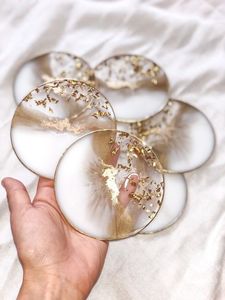 Resin <b>Epoxy</b> coaster Supply Handmade Resin Tea Coaster for Hotel and Restaurant Use From India Manufacturer - Product Image 1