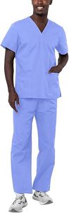 Ensemble de vêtements de travail médicaux personnalisés, tenue infirmière douce au toucher, haut et pantalon unisexes - Product Image 6