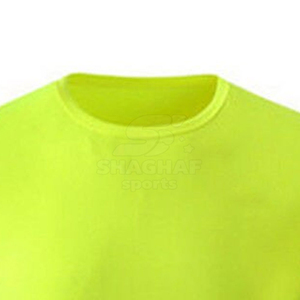 เสื้อยืดนิรภัยสะท้อนแสงสีเขียวมะนาว แถบสะท้อนแสงด้านหน้าและด้านหลัง - Product Image 3