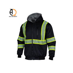 Chaquetas de Seguridad de Alta Visibilidad Personalizables con Logotipo para Hombre, Chaquetas de Trabajo Cómodas de Poliéster y Algodón - Product Image 4