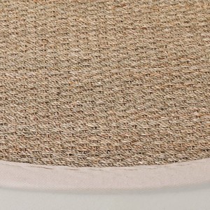 Round Natural Jute Area Rug Solid Color Flat Weave Non <b>Slip</b> Living Room Floor <b>Mat</b> Coastal Style - Product Image 6