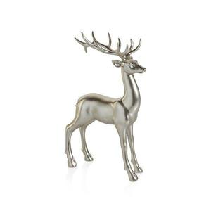 Sculpture artisanale en aluminium de style nouveau, représentant un cerf, pour la décoration de salon et de Noël - Product Image 1