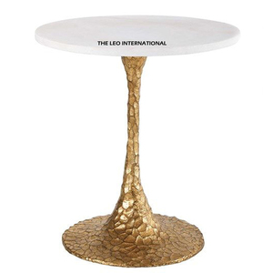 Magnifique table de salon pour la maison, l'hôtel, le restaurant, table d'appoint, design moderne plaqué or, métal - Product Image 2