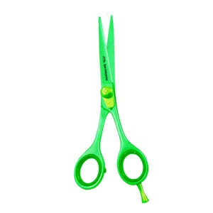 Tijeras de peluquero con mango de acero verde de acero inoxidable mejor calificadas, tijeras de peluquero de hoja afilada doble, instrumentos de belleza - Product Image 1