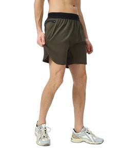 Logo personnalisé solide hommes Fitness course Shorts d'entraînement de gymnastique léger athlétique entraînement respirant Activewear plaine teint en usine - Product Image 3