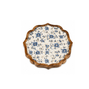 Plateau de rangement en bois de luxe moderne Concept Home, incrustation en marbre turquoise, finition polie, épaisseur 2 cm, multifonction, compatible lave-vaisselle - Product Image 3