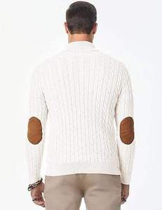 Nouveau pull en laine 100% pour homme de haute qualité, manches longues, couleur unie, bouton unique, pull personnalisé, couleur unie, décontracté, laine douce - Product Image 3