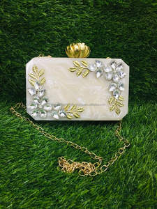 Bolso de mano de resina, cartera antigua para mujer, bolso de mano de calidad de tendencia para bolso de noche, boda - Product Image 5