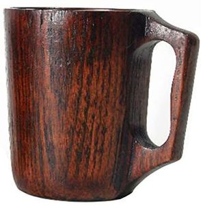 Wooden Mug Handmade Solid Wood Coffee Cup Natural Finish Rustic Style Eco Friendly Drinking Mug for Kitchen Use - Product Image 2