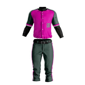 Uniforme Deportivo de Poliéster de Buena Calidad, Ropa de Softbol, Camisetas Personalizadas, Conjunto de Uniforme de Béisbol, Poliéster Transpirable, Logotipo Personalizado OEM - Product Image 6