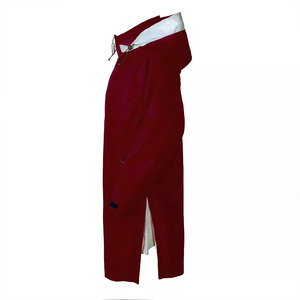 Abrigo largo para mujer con capucha extraíble, impermeable, para equitación, con opción de personalización. - Product Image 3