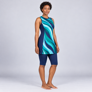 Oem New Collection Modest 2 Piece <b>Burkini</b> Set High Cut Long Sleeves Islamic 2 Piece Set <b>Plus</b> <b>Size</b> Modest 2 Piece <b>Burkini</b> Set - Product Image 3