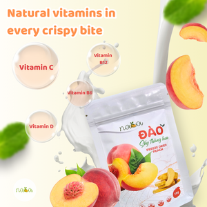 ผลไม้พีชแช่แข็งกรอบมาตรฐานสูงพร้อมกระบวนการผลไม้แห้ง FD สำหรับขนมขบเคี้ยวผลไม้แห้ง - Product Image 5